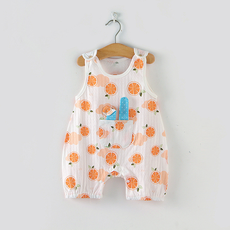 Baby One-Piece Clothes Summer Cotton New...