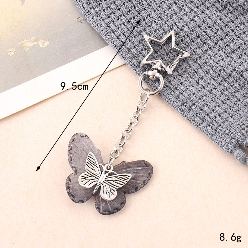 Ins nuevo arco acrílico llavero colgante personalidad DIY bolso colgante auriculares colgante joyas