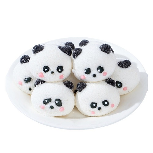 3D Stereo Panda Cotton Candy Commercial Cartoon Style Candy Cross-border Internet Celebrity Snack Wholesale Western Dessert Decoration Export
