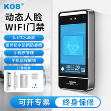 KOB动态人脸识别门禁系统一体机防水人面部刷脸电控电磁门禁套装