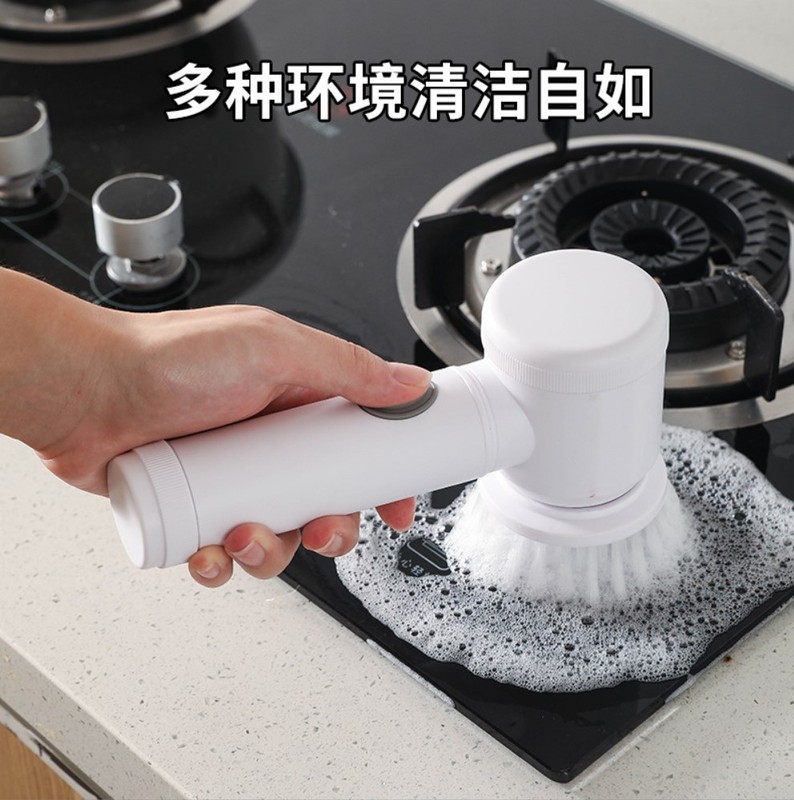 家庭用ワイヤレスハンドヘルド電動洗浄ブラシキッチントイレタイル浴室トイレブラシ鍋ブラシ靴多機能ブラシ|undefined
