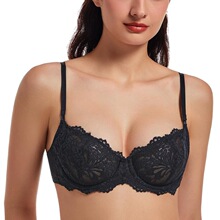 S 34391 Double Row Steel Lace Bra ˫�ſ���˿���� �羳��