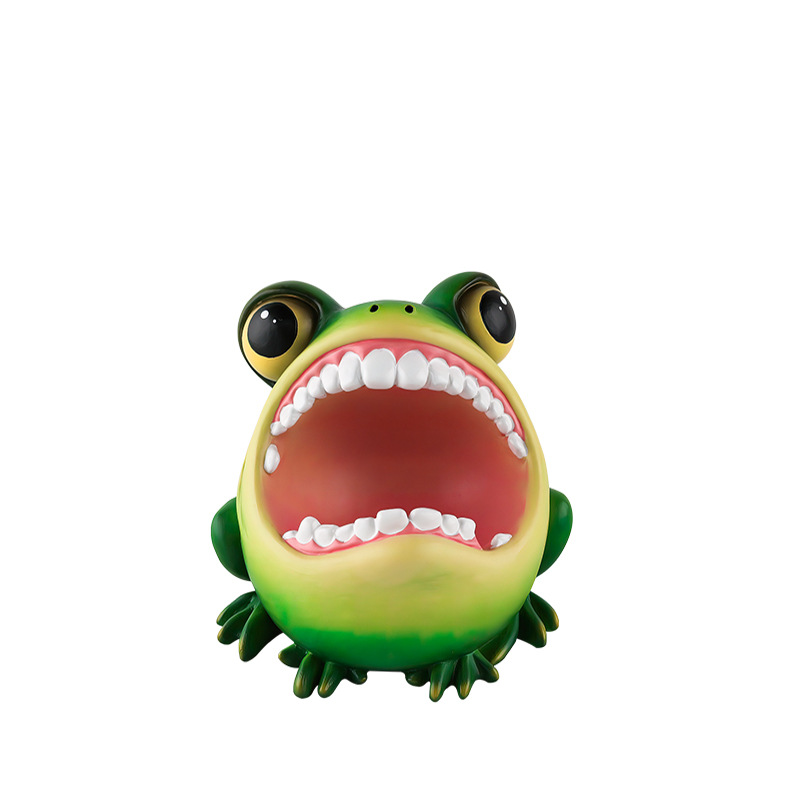  New Creative Cute Cartoon Frog Resin Ashtray Ornaments Home Living Room Office Desktop Decorations