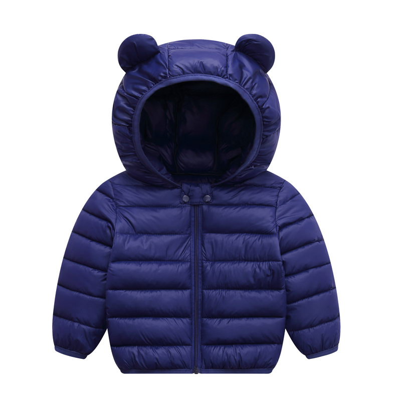 Chaqueta de Plumón para Niños 2025, Ropa de Otoño e Invierno, Abrigo de Algodón para Bebés, Niños y Niñas, Chaqueta de Algodón Ligera con Dibujos Animados y Luces para Niños Pequeños
