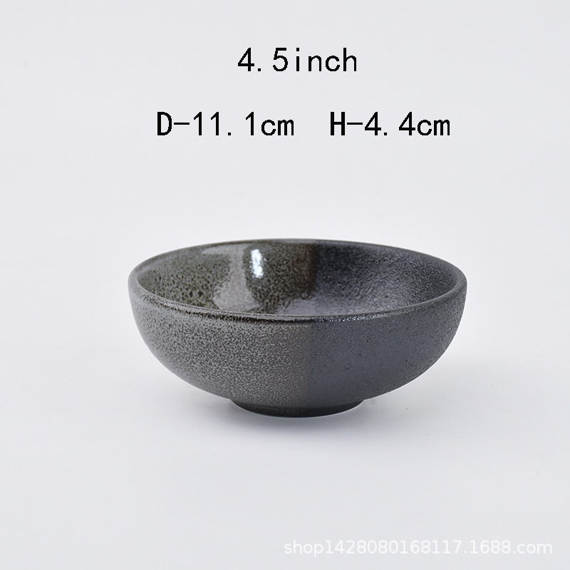 Japonés de 8 pulgadas retro Douga bowl restaurante de fideos tazón de sopa de sopa de lino sopa de sopa de caracoles en polvo de hotel comercial gran tazón de fideos tazón de fideos