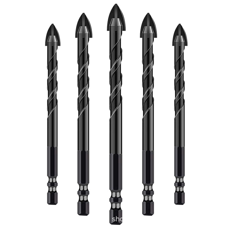 Cross Triangle drill tile drill glass concrete cement wall electric drill drilling multifunctional twist drill turn head