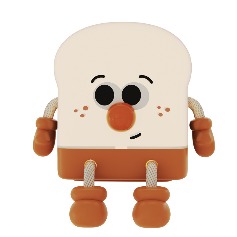 Lámpara de Noche Infantil Tipo Tostada, Soporte para Escritorio, Luz para Dormitorio