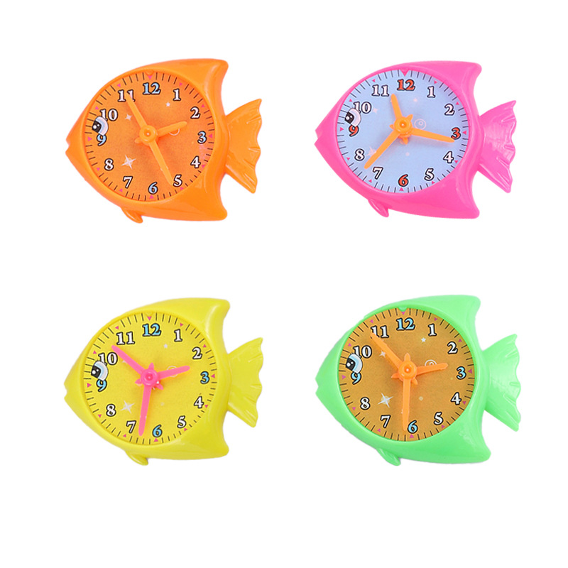 Educación infantil creativa de dibujos animados reloj aprendiz pequeño reloj despertador alrededor de la temporada escolar empujar pequeños regalos