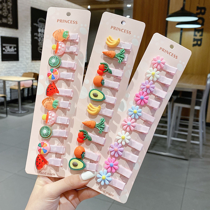 新款女儿儿童宝宝不伤发发夹婴儿可爱鸭嘴夹发饰刘海侧边夹头饰|undefined