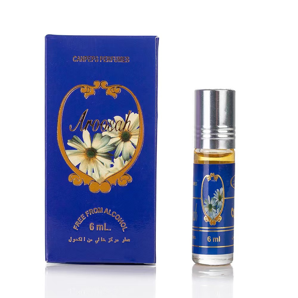 Muestras de perfume 6ml botellas de perfume de aceite esencial, paquete de caja de color aromático sin alcohol, aceite esencial de perfume TEMU