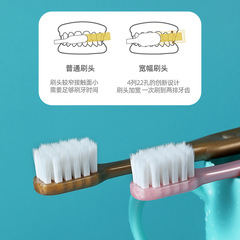 Yiwu Department Store Commercial Adult Square Hole Soft Toothbrush Household Single Pack Toothbrush Wholesale