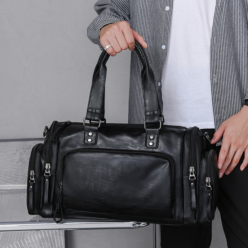 Bolsas de viaje transfronterizas de gran capacidad nuevas bolsas de viaje de moda PU bolsas deportivas a prueba de agua bolsas de ocio de tendencia de fitness