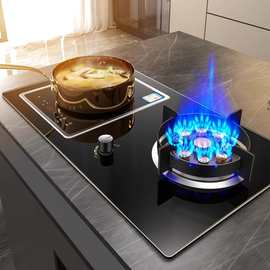 惠普好太太煤燃气灶气电两用一体灶家用嵌入式电磁炉气电灶液化气