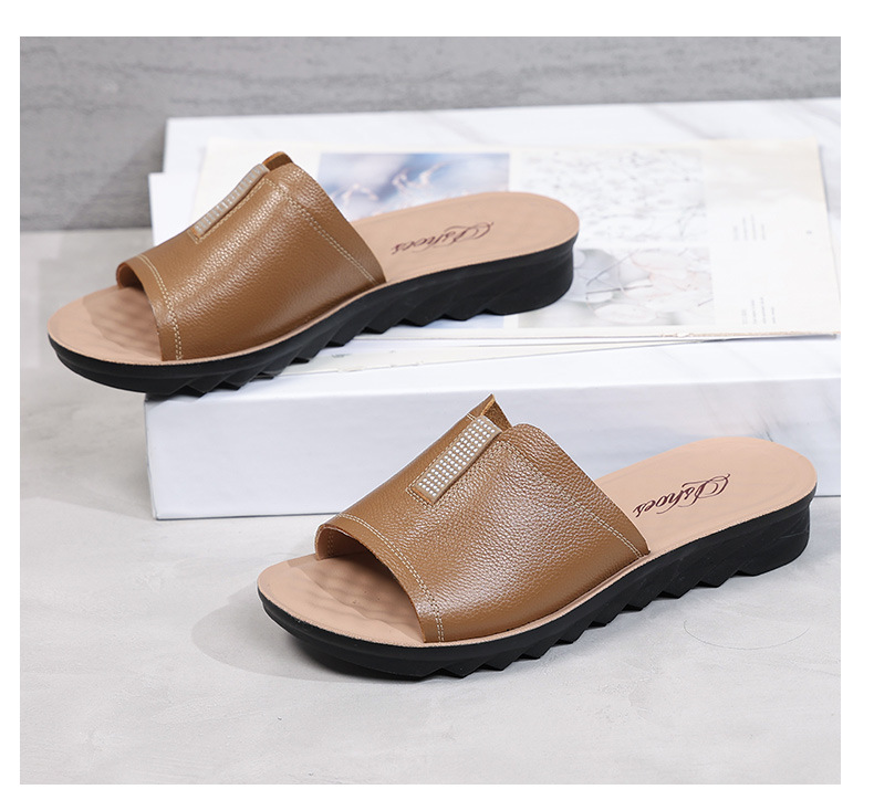 C4753 1050K GIÀY DÉP LÊ NỮ RUITDT BIG SIZE NGOẠI CỠ ĐẾ MỀM MÙA HÈ TRUNG NIÊN MA SÁT CHỐNG TRƯỢT GIÀY DÉP NỮ DA BÒ G03 SẢN PHẨM MỚI