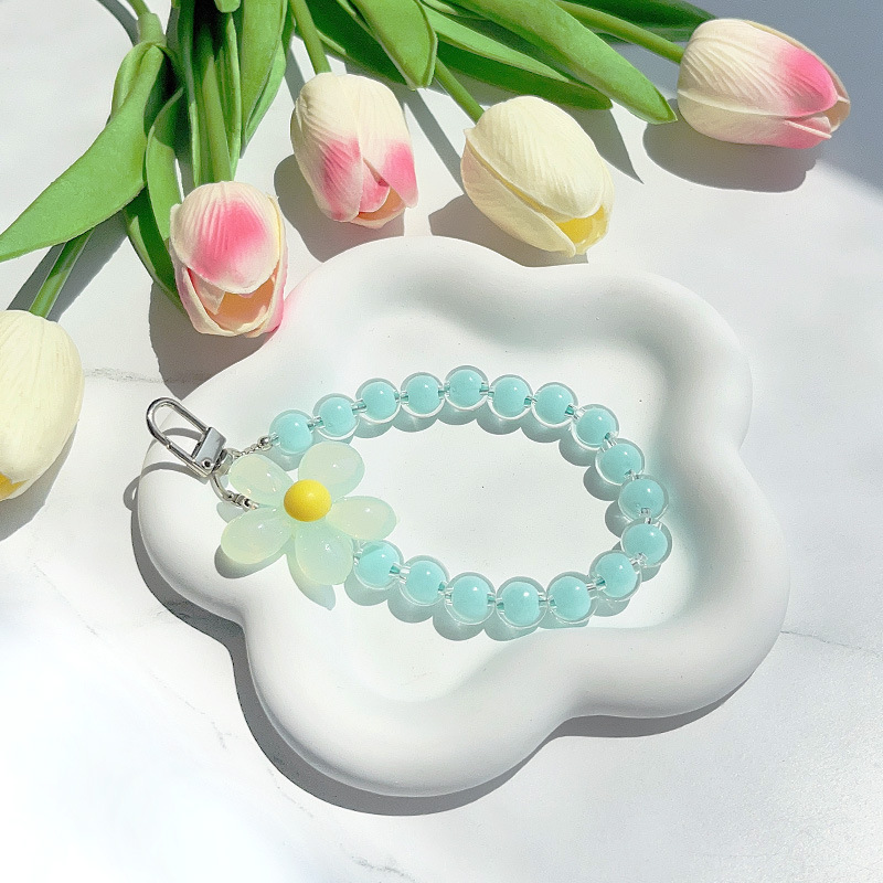 Flor verde Cadena de cuentas verdes