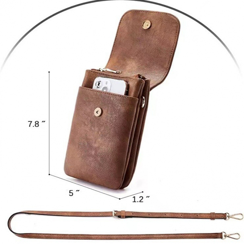 Small Leather Phone Crossbody Bags for Women Designer Phone Bag Purse Wallet Adjustable Strap
