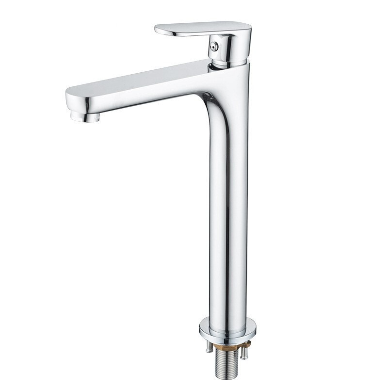 Cross-Border Direct Sales Foreign Trade Southeast Asia Specializes in High-Quality All-Copper Basin Single Cold Water Faucet Plus Height Art Faucet