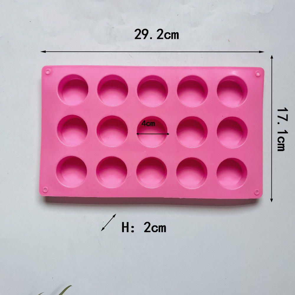 Silicone 15 cilindro pequeño 217 molde de pastel helado gelatina pudín jabon molde de pastel herramientas de horneado
