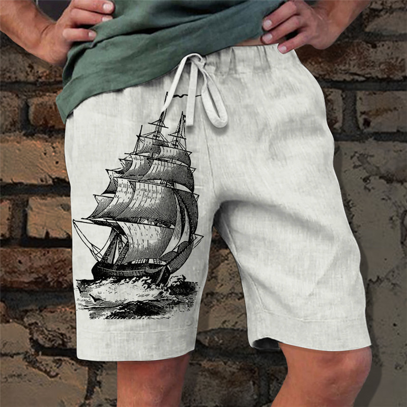 Men's Skull Shorts Detail 5