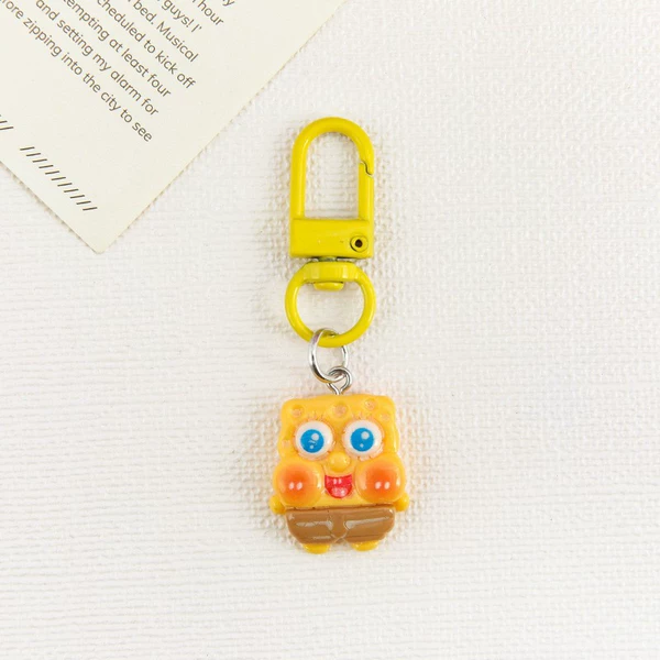 Cartoon cute sponge keychain