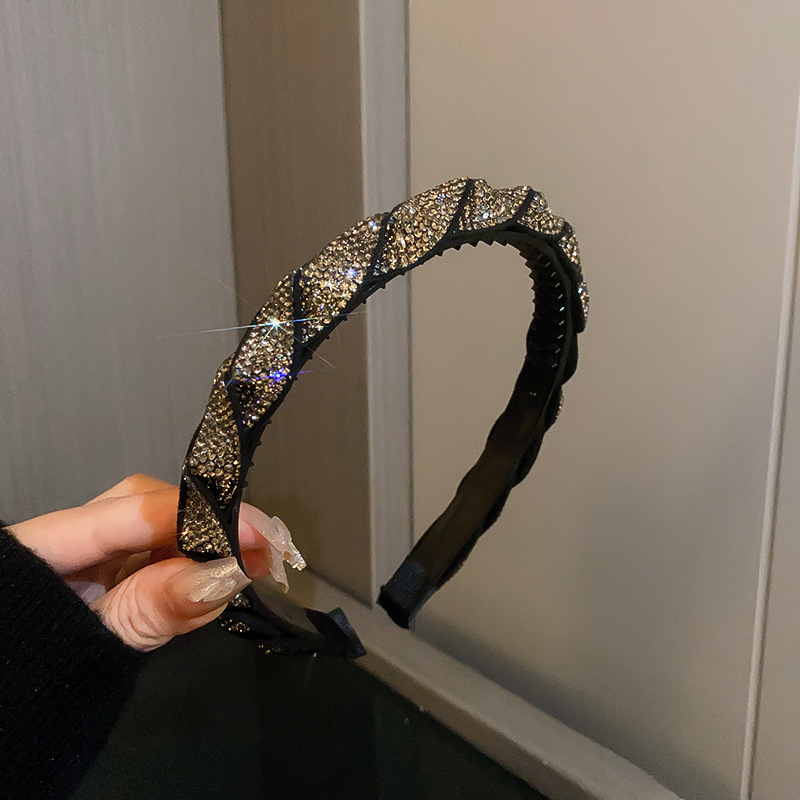 Tela fresca a rayas simple diadema Corea del Sur todo partido dulce lindo diadema Red roja alta Cráneo superior del pelo presionando accesorios para el cabello