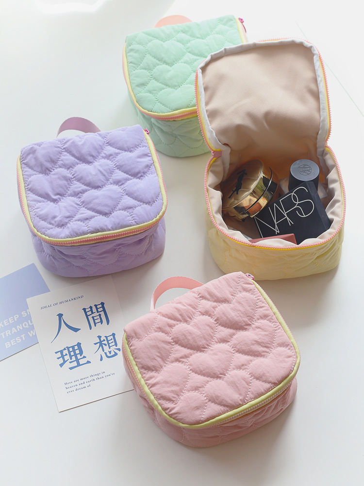 韓国版超かわいいins小清新愛化粧バッグバッグ大容量携帯旅行ハンドバッグ洗面バッグ