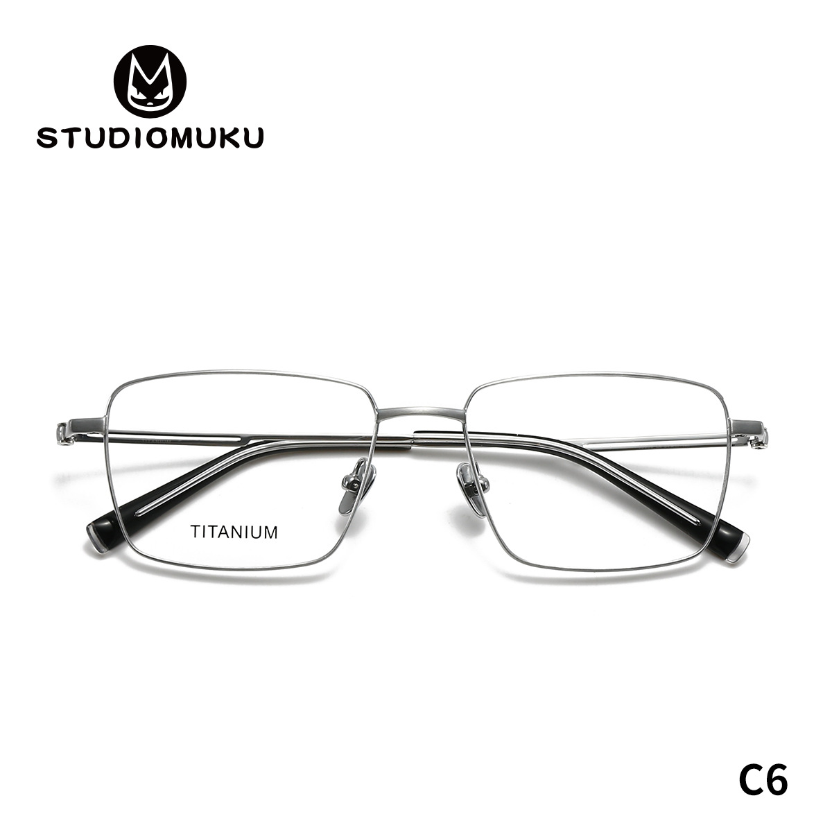 STUDIOMUKU gafas frescas de madera abierta cuelga aire marco de gafas de mujer marco de gafas de negocios cómodo cuadrado para hombres