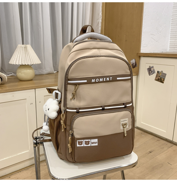 Nuevas mochilas casuales mochilas escolares transfronterizas para estudiantes de secundaria y secundaria mochilas escolares de moda para viajes al aire libre mochilas de estilo escolar