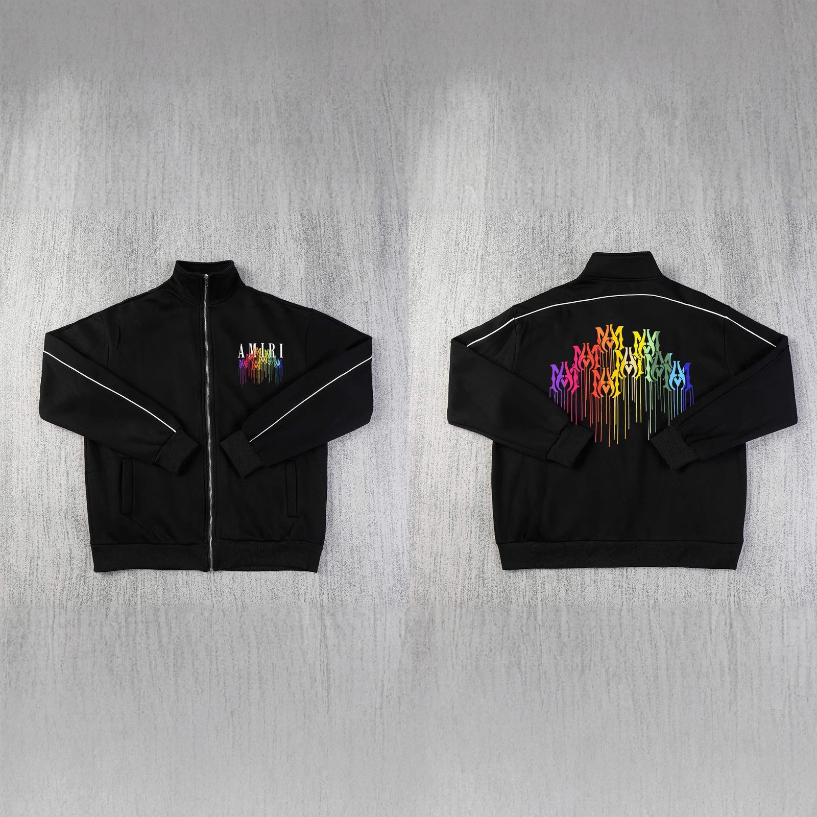 AMIRI 24SS 신상 가을 겨울 스웨터 올매치 레터 재킷 동스타일 카디건 코트 야구 재킷 바지 슈트