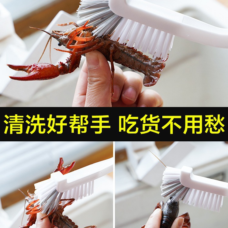 Cepillo de codo de estilo japonés cepillo de limpieza fregadero de la cocina del hogar multifuncional ranura de ángulo no muerto Copa cepillo de limpieza de mango largo