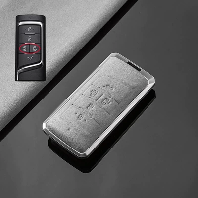 Car key bag | Set M8 Master gs3 Male - trumpchi-a-tarnish-aluminum-alloy-light-gray-suede-single-shell