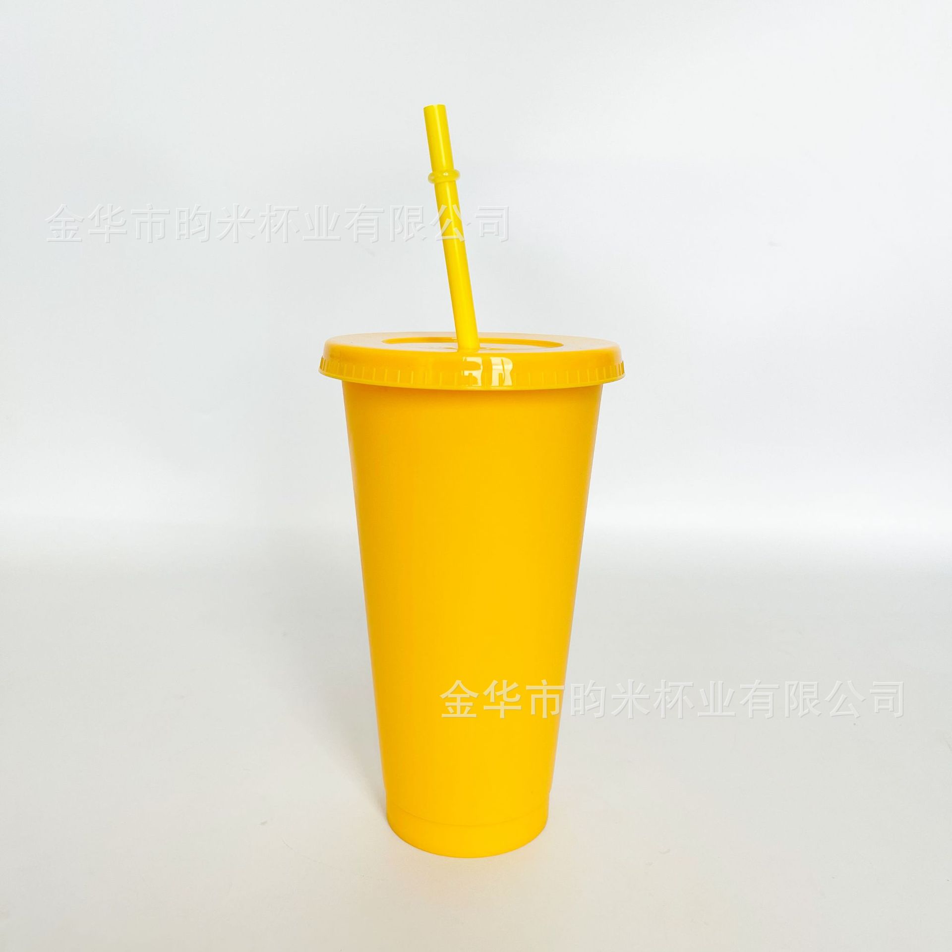 Transfronterizo PP color 24OZ taza de paja taza de té de leche de gran capacidad 710ML taza de plástico monocapa de color sólido se puede imprimir logotipo