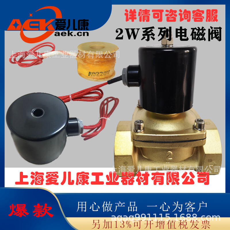 2W-15/2W-20/2W-25/2W-32/2W-35/2W-40/2W-50/2W-65铜常闭电磁阀