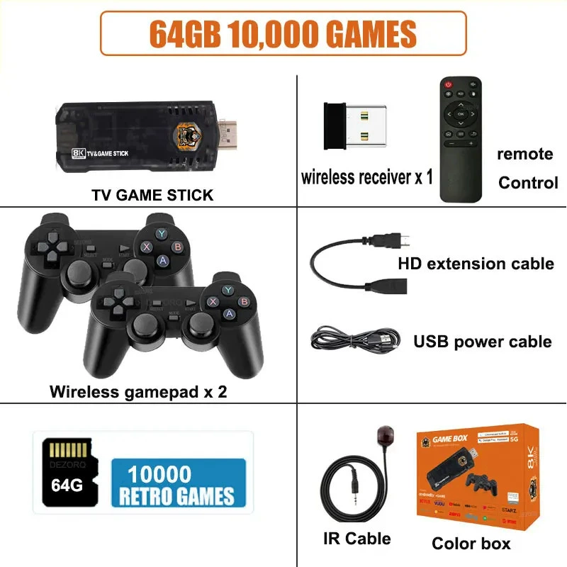 (Cross-border trading), wireless game console, new collection, 2 in 1