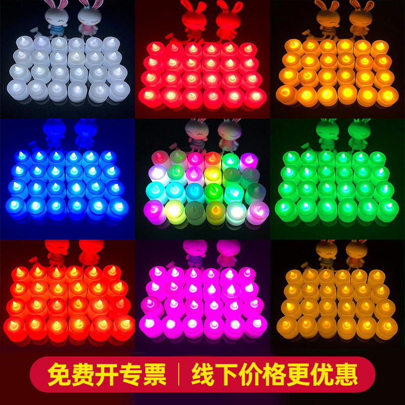 Props propuesta escena diseño cumpleaños confesión decoración suministros electrónica plástico vela luz romántica luz LED de juguete image 2