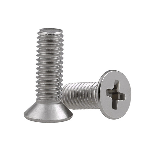 Manufacturer wholesale 304 stainless steel GB819 cross countersunk head screws flat head cross machine screws M2.5M3-M8