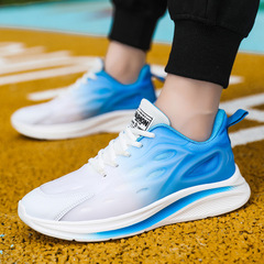 Sports shoes for men 2023 new summer Korean version comfortable soft sole running shoes low-top fashionable breathable casual shoes