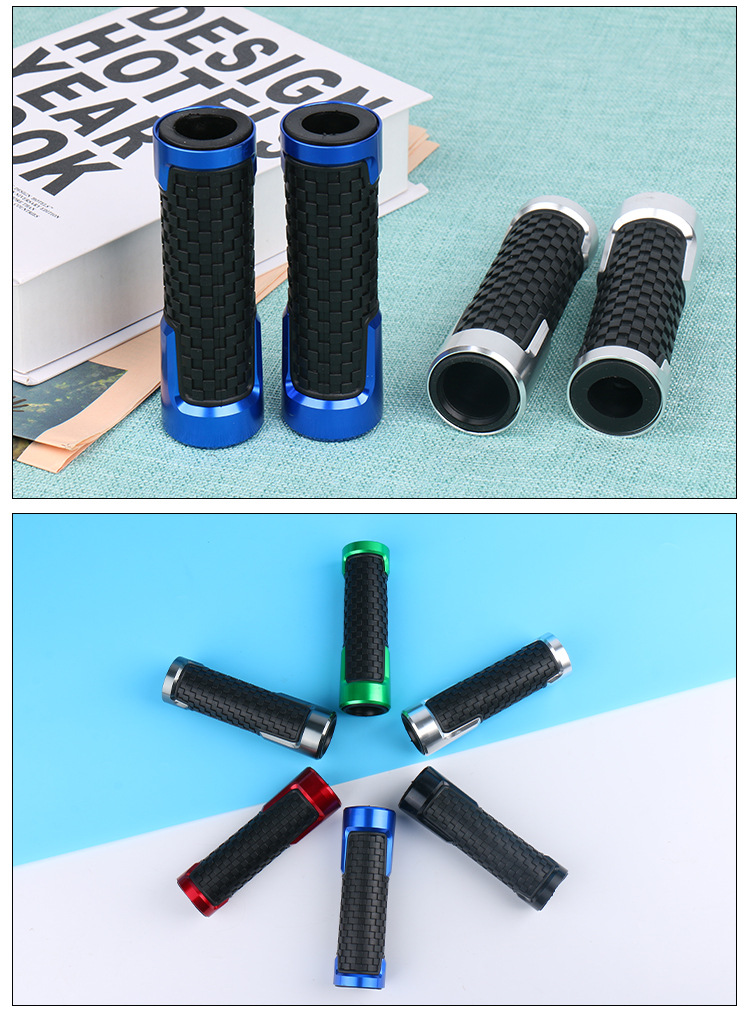 Motorcycle handlebar cover CNC modified handlebar rubber cover 22mm handlebar universal handlebar rubber cross-border factory direct supply