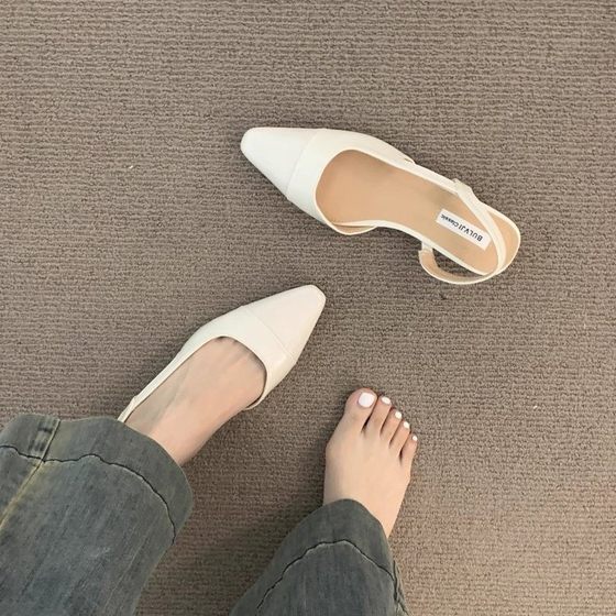 Fashion French Point Toe Mary Jane Sandals Women's 2025 Summer Lightweight Cross-border Gentle Casual Shoes
