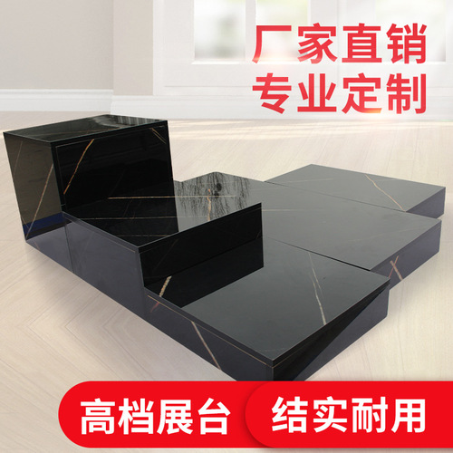 WBZ7 white imitation marble clothing store floor display stand window model stand window display wedding dress base