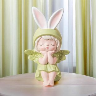 Cute Angel Girl Piggy Bank Living Room Ornaments Can Be Deposited and Retrieved Cartoon Piggy Bank Decorations Birthday Gifts