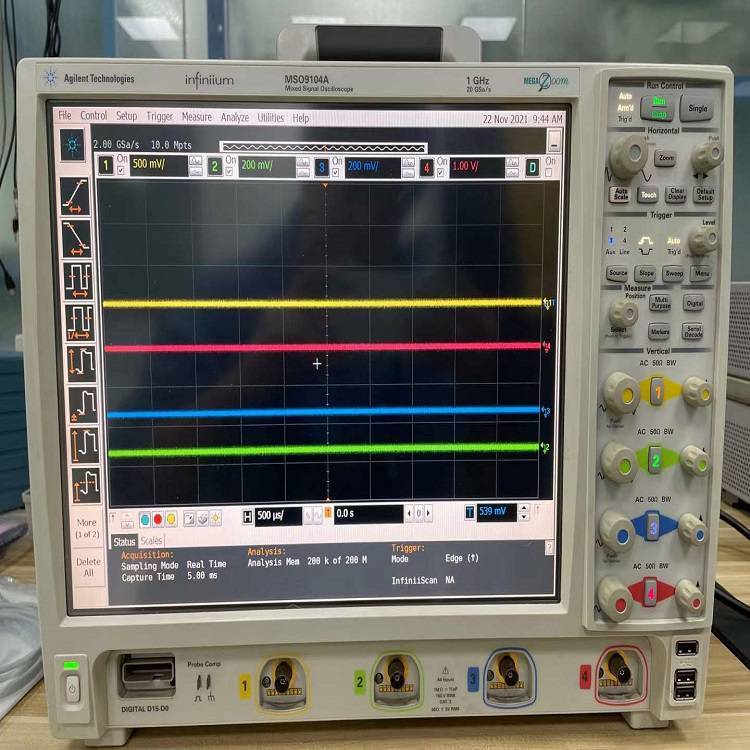 回收 二手安捷伦Agilent MSO9104A四通道示波器 1GHz带宽