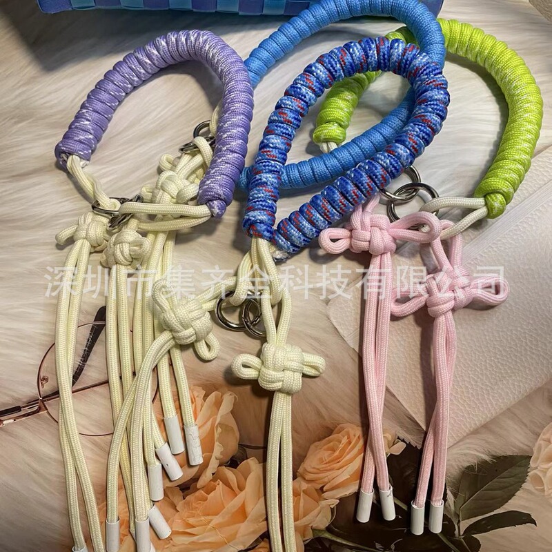 Fashionable Hand-Woven Rope Mobile Phone Case Wrist Hand-Held Rope Evelin Longxiang Mini Bag with Detachable Hand-Held Shoulder Strap