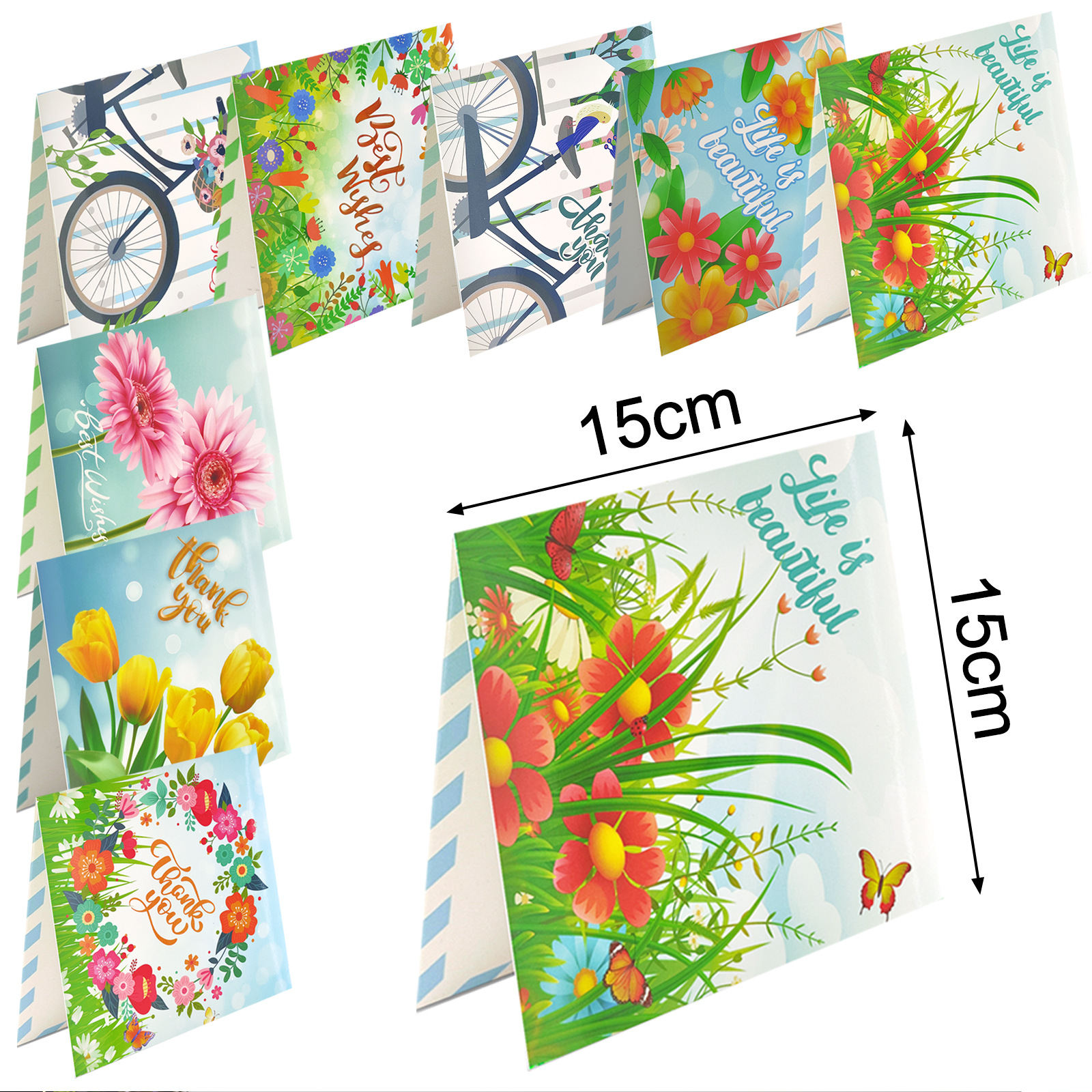 Productos periféricos para pintura de diamantes transfronterizos, tarjetas de felicitación DIY hechas a mano, pegatinas de diamantes navideñas, manualidades exclusivas con diamantes de imitación con temática de dibujos animados, disponibles para venta al por mayor.