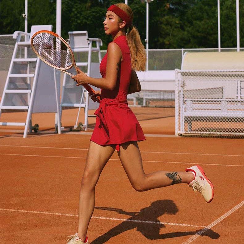 Tennis Skirt, Sports Women's Badminton Skirt, Fashionable Sports Fitness Skirt, Women's Anti-Exposure Outdoor Running Pants Skirt