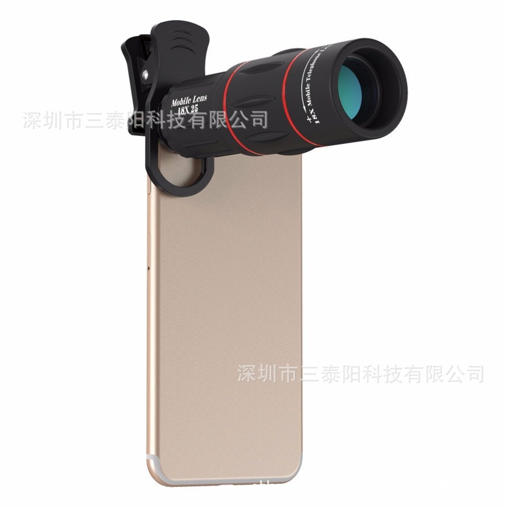 亚马逊 18倍手机镜头 长焦望远镜户外置镜头 18X手机镜头厂家批发
