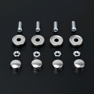 Steam turbine license plate frame anti-theft fixed fixed buckle motorcycle stainless steel buckle license plate frame screw seal lead Wholesale