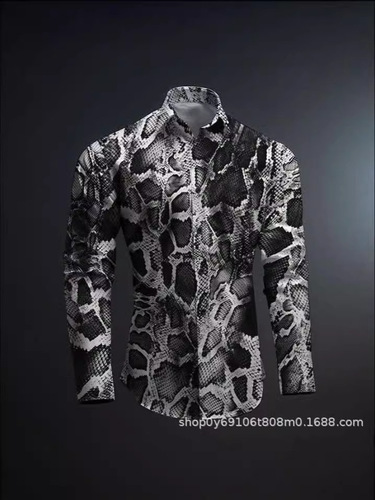 Casual Long-sleeve Striped Shirt for Men