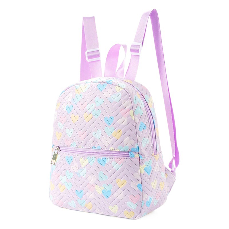 Foreign Trade New Style Women's Schoolbag Trendy Printed Multicolor Nylon Backpack Women's Outgoing Lightweight Large Capacity Backpack