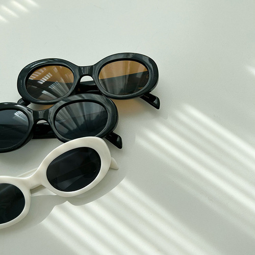 Elmo Beibei Children's Sunglasses  Summer Girls Oval Frame Sunglasses Baby Internet Celebrity Fashionable Sunglasses